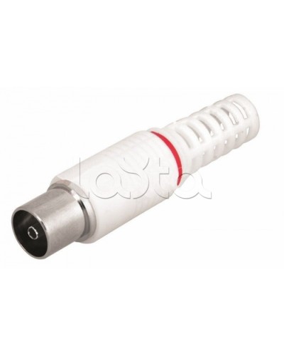 Разъем гнездо TV без пайки белый (100шт/уп) REXANT 05-2043 в Рубцовске Коннекторы Pintop.ru