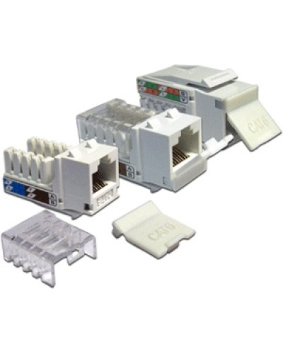 Модуль Keystone, RJ45, кат.6, UTP, 90 градусов, со встроенной шторкой, белый LANMASTER (LAN-OK45U6/90P-WH) в Рубцовске Коннекторы Pintop.ru