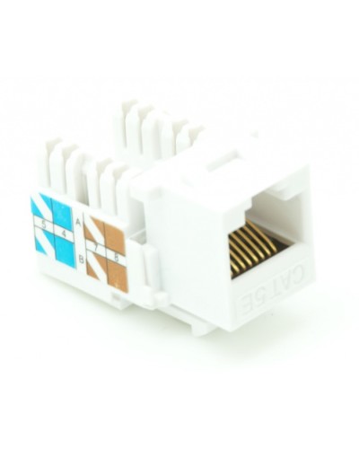 Модуль-вставка типа Keystone, Кат.5e (Класс D), 100МГц, RJ45/8P8C, 110/KRONE, T568A/B, неэкранированный, белый, уп-ка 10шт. NETLAN EC-UKJ-UD2-WT-10 в Рубцовске Коннекторы Pintop.ru