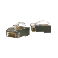 Разъем легкой оконцовки RJ-45 Hyperline (PLEZ-8P8C-UA-C6-SH-100)