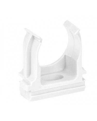 ELASTA Держатель с защелкой CF25 белый IEK (ET-TA00D-CF-025-K01-010) в Рубцовске Держатели, клипсы, скобы Pintop.ru