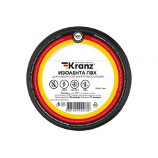 Изолента ПВХ KRANZ 0.13х15 мм, 25 м, черная (5 шт./уп.) KR-09-2106