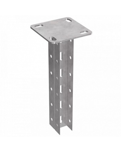 Стойка двойная потолочная 45х30х1400 пятка 120х120 Промрукав (PR08.5153) в Рубцовске Аксессуары для лотков Pintop.ru