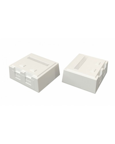 Корпус настенной розетки Hyperline (SBB4-2-WH) в Рубцовске Аксессуары для кабель-канала Pintop.ru
