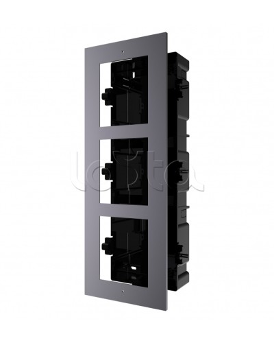 Рамка для врезного монтажа на 3 модуля CTV-IP-UF3F в Рубцовске Аксессуары для IP домофонов Pintop.ru