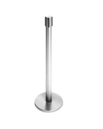 Стойка ограждения передвижная с ремнем (5 метров черный с тормозом) Oxgard ВЗР2387.03 в Рубцовске Ограждения Pintop.ru