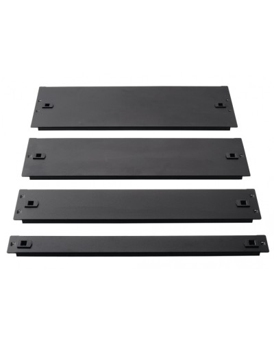 Фальш-панель металлическая 19 4U, быстросъемная, черная LANMASTER LAN-DC-TLMFP-4U в Рубцовске Аксессуары для стоек и шкафов Pintop.ru