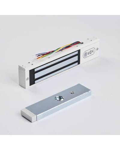 R-Lock RL-EM180-0SW - Электромагнитный замкок, 180кг, DC12/24B, цвет белый, RAL9016(белый), два датчика втроены в корпус замка: датчик Холла и магнито-контактный датчик в Рубцовске Электромагнитные замки Pintop.ru