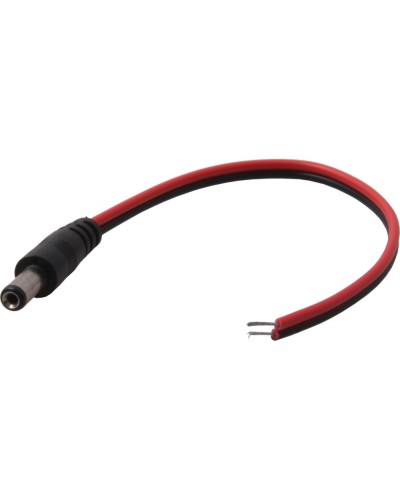 Разъем питания DC штекер 2,5х5,5мм с проводом 20 см REXANT 14-0324 в Рубцовске Коннекторы и разъемы Pintop.ru
