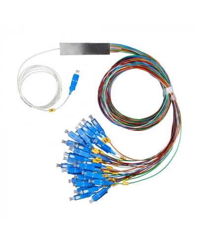 Разветвитель план 1х8 окон SC/UPC 9/125 вывод 1,5м буфер 0.9мм 1260/1650 Cabeus (FCT-PLC-1/8-9-SC/U-1.5-0.9) в Рубцовске Оптические разветвители (сплиттеры) Pintop.ru