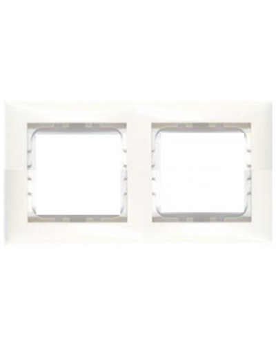 Рамка 2-постовая LK60 Экопласт (белый) (864204) в Рубцовске Аксессуары для лотков Pintop.ru