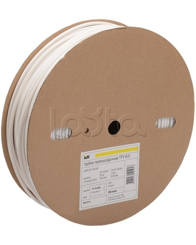 Трубка термоус. ТТУ (ТУТ) 20/10(дл.100м) белая. IEK(UDRS-D20-100-K01) в Рубцовске Дополнительное оборудование для ОПС Pintop.ru