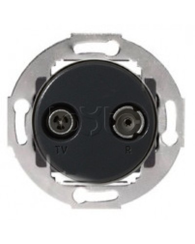 Механизм розетки TV+FM оконечный Vintage Экопласт 885200-1 в Рубцовске Розетки компьютерные и телефонные Pintop.ru