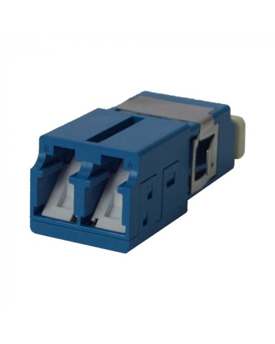 Адаптер оптический LC SM, со шторкой, корпус SC, дуплексный LANMASTER (LAN-2LCS/SH-AM-SM) в Рубцовске Проходные адаптеры и розетки оптические Pintop.ru