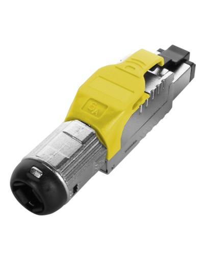 Разъем полевой оконцовки RJ-45 Hyperline (PLUE-8P8C-S-C6A-SH-YL) в Рубцовске Коннекторы Pintop.ru