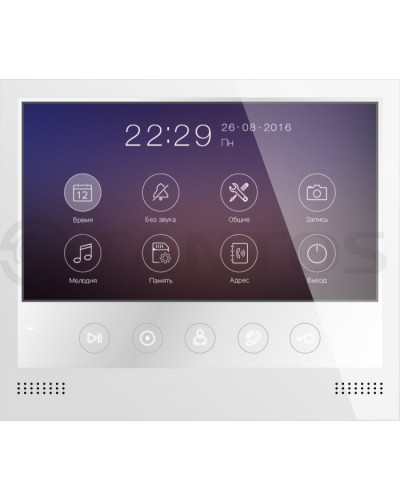 Монитор цветного видеодомофона формата AHD с сенсорными кнопками и возможностью записи фото или видео по вызову на microSD карту Tantos Selina HD M в Рубцовске Абонентские видеоустройства Pintop.ru