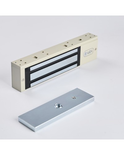 R-Lock RL-EM350-L0G - Электромагнитный замкок, 350кг, DC12/24B, цвет серый, RAL7032 (галечный серый) в Рубцовске Электромагнитные замки Pintop.ru