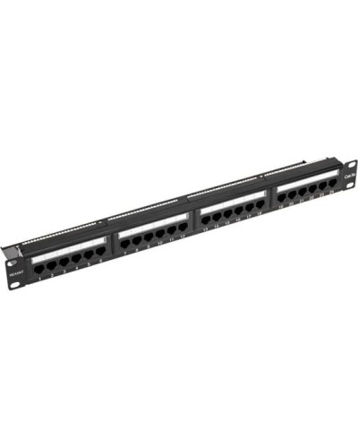 Панель коммутационная с кабельным органайзером 19, 1U, 24 порта, UTP, RJ-45, CAT 5e REXANT PRO (02-0031) в Рубцовске Аксессуары для стоек и шкафов Pintop.ru
