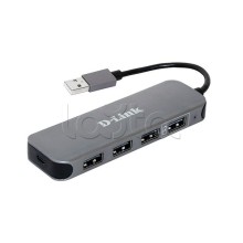 Концентратор с 4 портами USB 2.0 D-Link DUB-H4/E1A