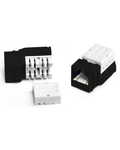 Вставка Keystone Jack RJ-45(8P8C) Hyperline KJNE-8P8C-C6-90-BK в Рубцовске Модули Keystone Pintop.ru
