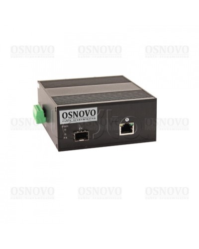 Медиаконвертер Gigabit Ethernet с поддержкой PoE OSNOVO OMC-1000-11HX/I в Рубцовске Медиаконвертеры Pintop.ru