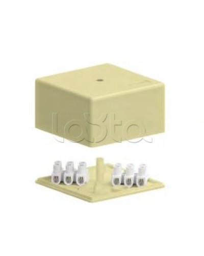 SD3 Коробка распределительная для о/п, 75х75х40мм без галогена (белый) Экопласт (72932HF) в Рубцовске Распределительные коробки Pintop.ru