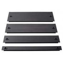 Фальш-панель металлическая 19" 2U, быстросъемная, черная LANMASTER LAN-DC-TLMFP-2U