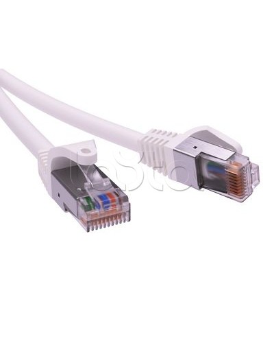Патч-корд экранированный CAT5E F/UTP 4х2, LSZH, белый, 1м DKC RN5EFU4510WH в Рубцовске Патчкорды (медные) Pintop.ru