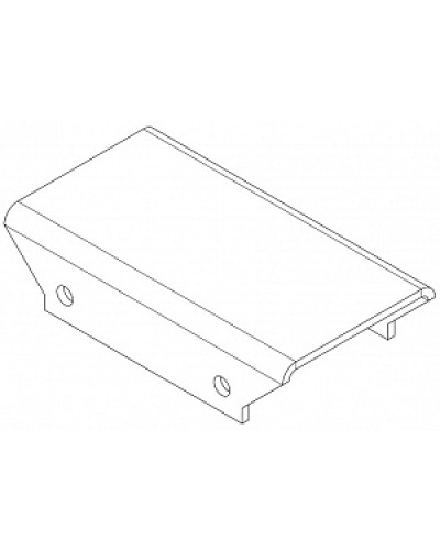 Накладка прямая верхнаяя PERCo-MB-16.3 в Рубцовске Дополнительное оборудование для СКУД Pintop.ru