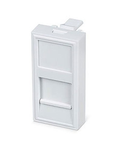 Вставка 45x22,5 (Mosaic) для 1 модуля формата Keystone Jack (FP-22,5-1M) Пожтехкабель СКС (202-030) в Рубцовске Модули Keystone Pintop.ru