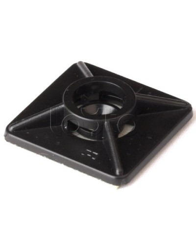 Монтажная база двойная самоклеящаяся, черная, 27x27 DKC 25475 в Рубцовске Крепежные изделия Pintop.ru