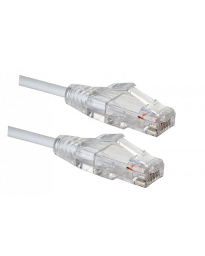 Коммутационный шнур категории 5e SLIM LINE, U/UTP, LSZH, T568B, 2 м, белый Eurolan (21S-U5-02WT) в Рубцовске Патчкорды (медные) Pintop.ru