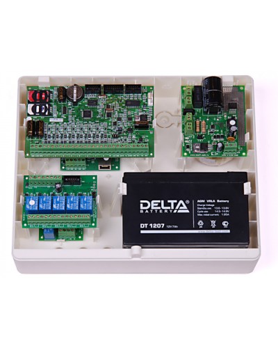 Корпус пластиковый для объектового оборудования компании Ритм Ritm Корпус Контакт под АКБ 7Ач в Рубцовске GSM мониторинг Ritm Pintop.ru