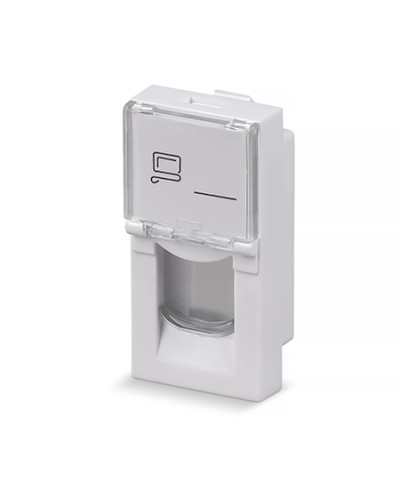 Вставка 45x22,5 (Mosaic) для 1 модуля формата Keystone Jack Cabeus (FP-L-22,5-1M) в Рубцовске Модули Keystone Pintop.ru