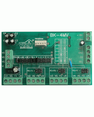 Плата печатнаяв сборе Vizit ЗИП БК-4МVE в Рубцовске Аксессуары для многоабонентных систем Pintop.ru