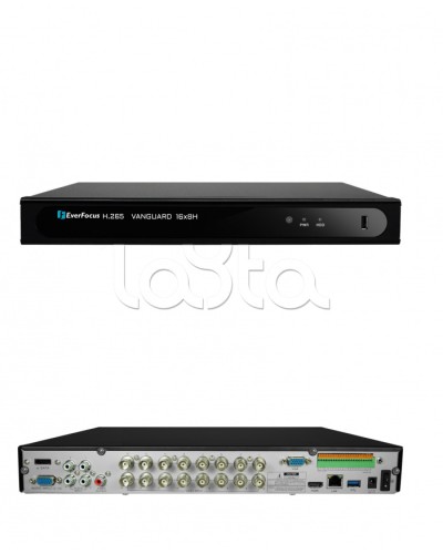 Видеорегистратор 16-канальный EverFocus VANGUARD II 16x8H в Рубцовске Видеорегистраторы гибридные Pintop.ru