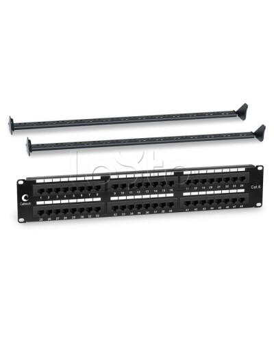 Патч-панель 19, 2U, 48xRJ45 Cabeus PL-48-Cat.6-Dual IDC в Рубцовске Патч панель Pintop.ru