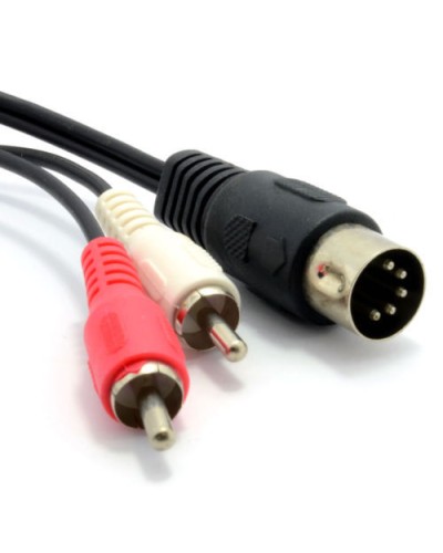 Шнур DIN 5PIN Plug - 2 RCA Plug 1.5 м GOLD (10шт/уп) REXANT 17-2512 в Рубцовске Патч-корды и пигтейлы Pintop.ru