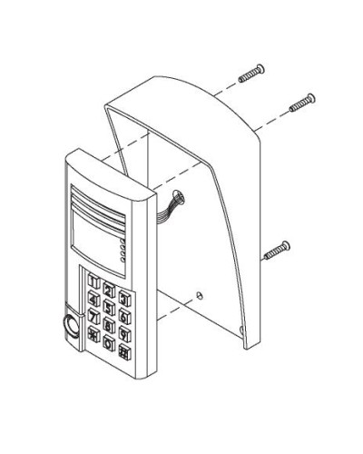 Комплект монтажный для блоков вызова БВД-SM100х, БВД-341х, БВД-402х, БВД-404х Vizit МК-341 в Рубцовске Аксессуары для многоабонентных систем Pintop.ru