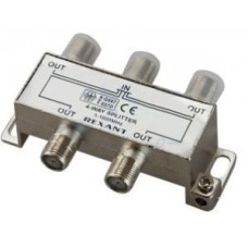 Делитель телевизионный ТВх4 под F разъём 5-1000 МГц (10шт/уп) REXANT 05-6003