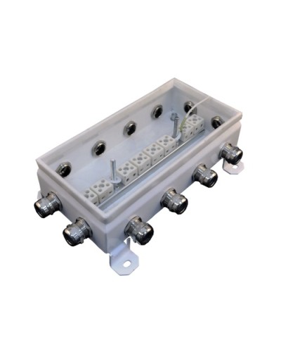 Коробка монтажная огнестойкая Гефест КМ-О (16к*6,0)-IP66 1224, 12 вводов 123х240х60 в Рубцовске Распределительные коробки Pintop.ru