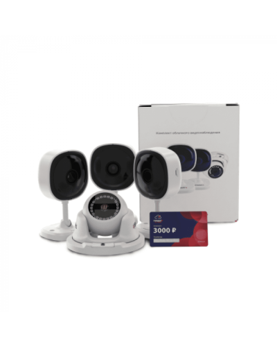 Комплект облачного видеонаблюдения TRASSIR 4TR1Cloud3000 в Рубцовске IP-камеры Pintop.ru