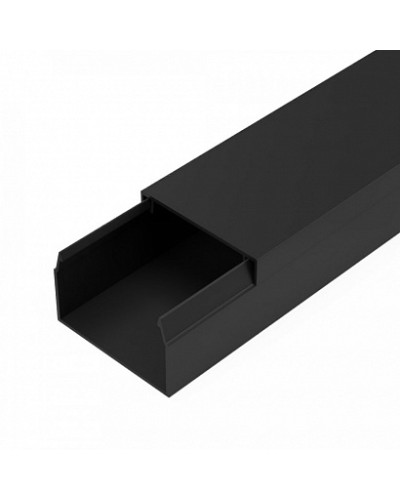 Кабель-канал черный 2-й замок в п/э 40х25 мм (24 м/уп) Промрукав (PR03.0215) в Рубцовске Огнестойкие кабельные линии Pintop.ru