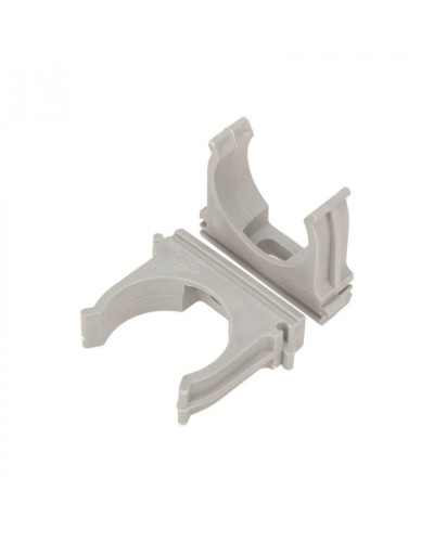 Крепеж-клипса для труб д.25мм, цвет серый Cabeus (CF25-GY) в Рубцовске Держатели, клипсы, скобы Pintop.ru