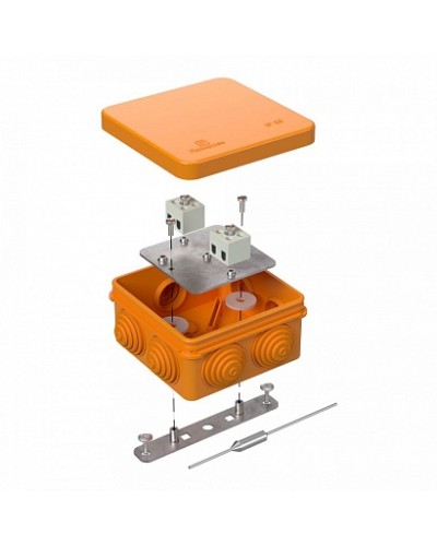 Коробка огнестойкая для о/п 40-0210-FR2.5-4-П Е15-Е120 с термопредохранителем 80х80х40 Промрукав в Рубцовске Огнестойкие кабельные линии Pintop.ru