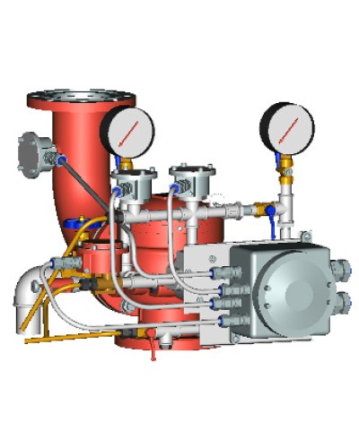 Узел управления с комбинированным приводом взрывозащищенный Спецавтоматика УУ-Д150/1,2(Р,Э24, ГО,07)-ВФ.УЗ.1 в Рубцовске Устройства пуска водяного пожаротушения Pintop.ru