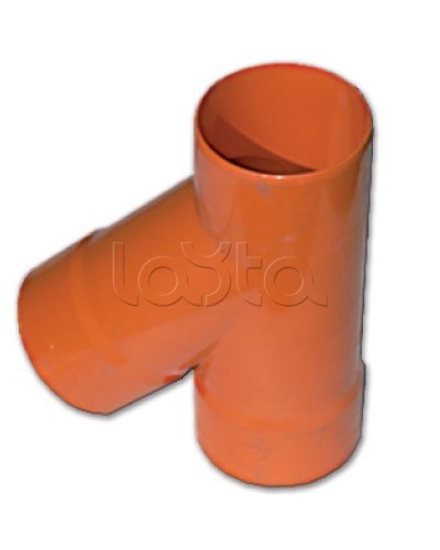 Тройник для двустенных труб одного диаметра ф63мм, 45°, полипропилен DKC 019063 в Рубцовске Повороты, муфты, тройники Pintop.ru