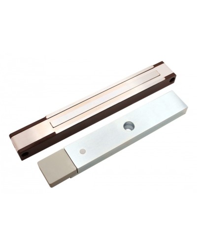 Электромагнитный замок с датчиком состояния двери ALeko ALM-200P (12В коричневый) в Рубцовске Электромагнитные замки Pintop.ru