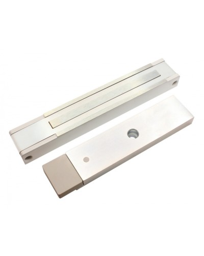 Электромагнитный замок с датчиком состояния двери ALeko ALM-300P (12В белый) в Рубцовске Электромагнитные замки Pintop.ru