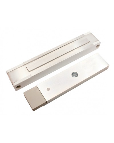 Электромагнитный замок с датчиком состояния двери ALeko ALM-400P (24В белый) в Рубцовске Электромагнитные замки Pintop.ru